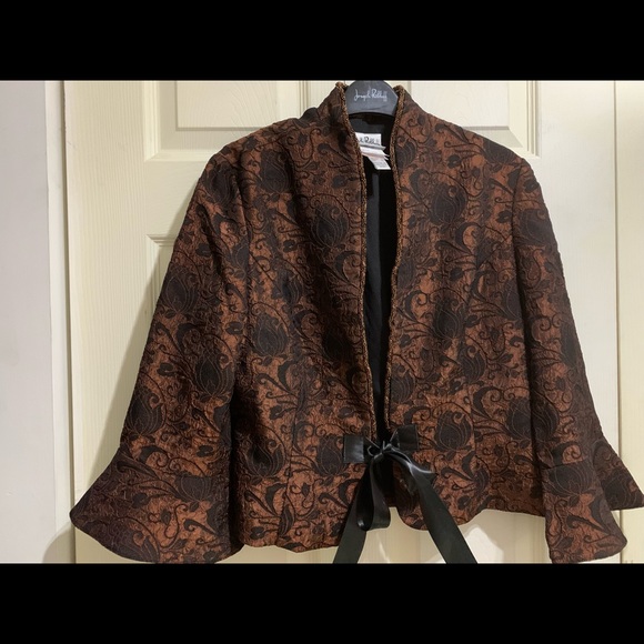 Joseph Ribkoff Brown/Black jacket in Size 12 - Fits like Size 8 - Picture 1 of 2